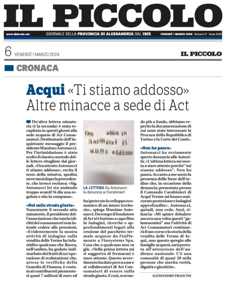 Rassegna minaccia 2